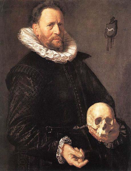 Frans Hals Portrait of a Man Holding a Skull WGA China oil painting art